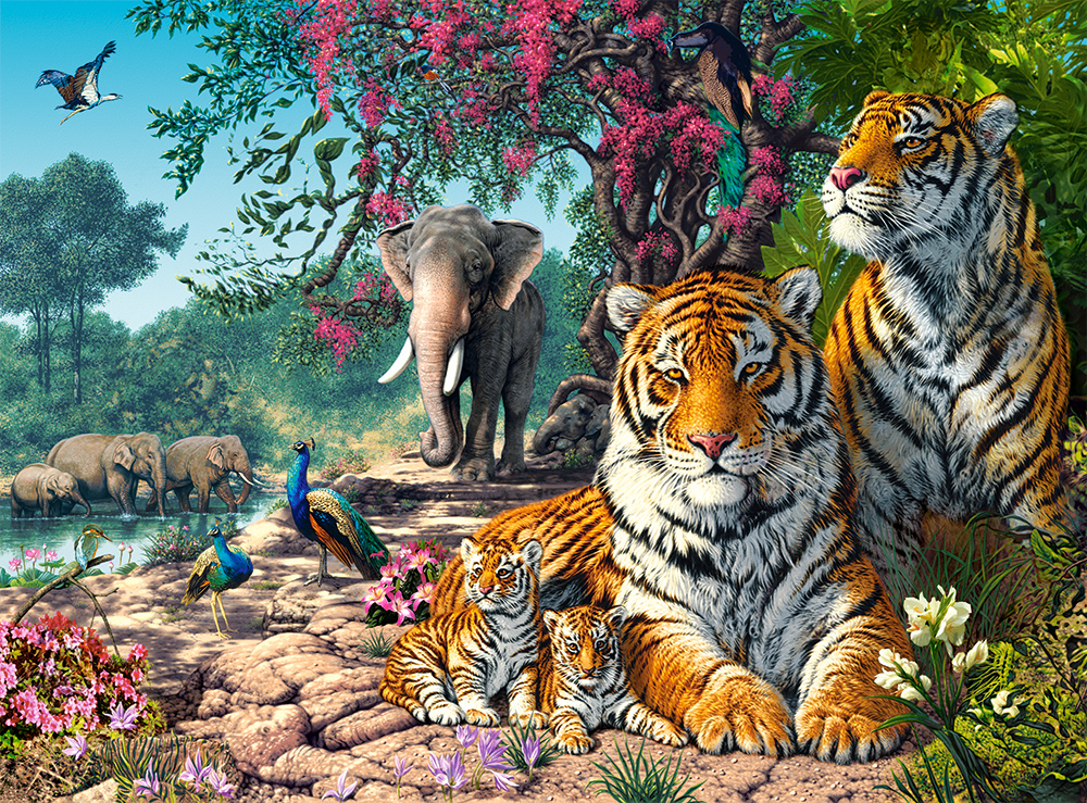 Castorland Das Tigerheiligtum 3000 Teile Puzzle Castorland-300600 Castorland Das Tigerheiligtum 3000 Teile Puzzle Castorland-300600 von Castorland