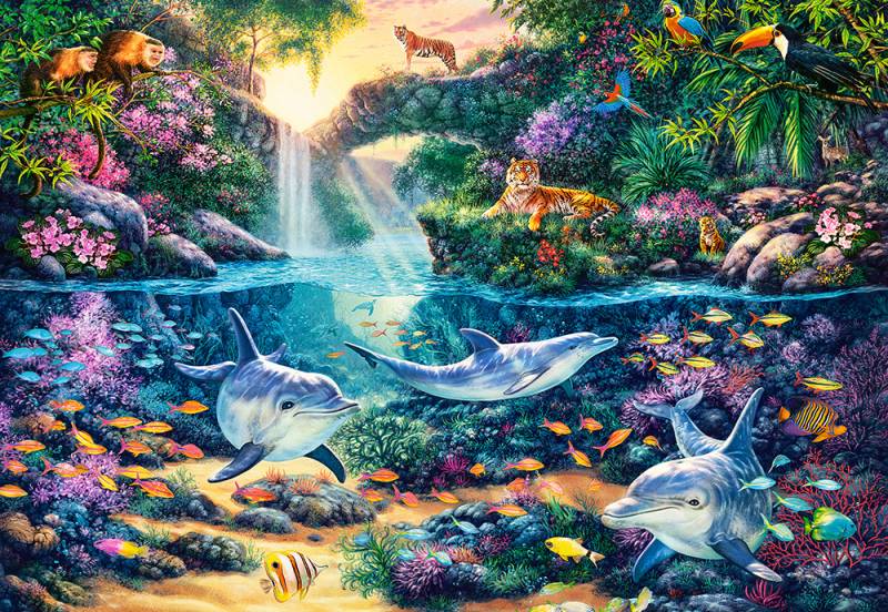Castorland Dschungel-Paradies 1500 Teile Puzzle Castorland-151875 von Castorland