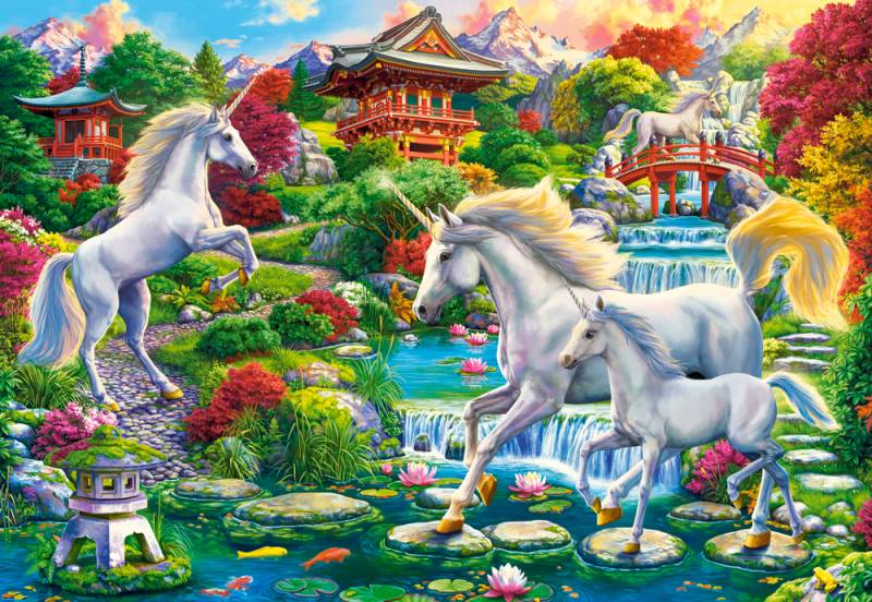 Castorland Einhorngarten 1500 Teile Puzzle Castorland-152117 von Castorland