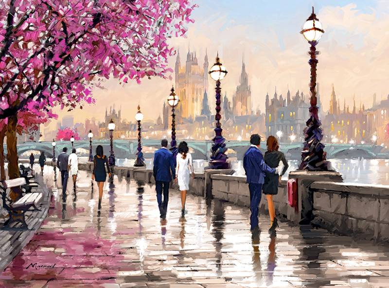 Castorland Entlang des Flusses 2000 Teile Puzzle Castorland-200566 von Castorland