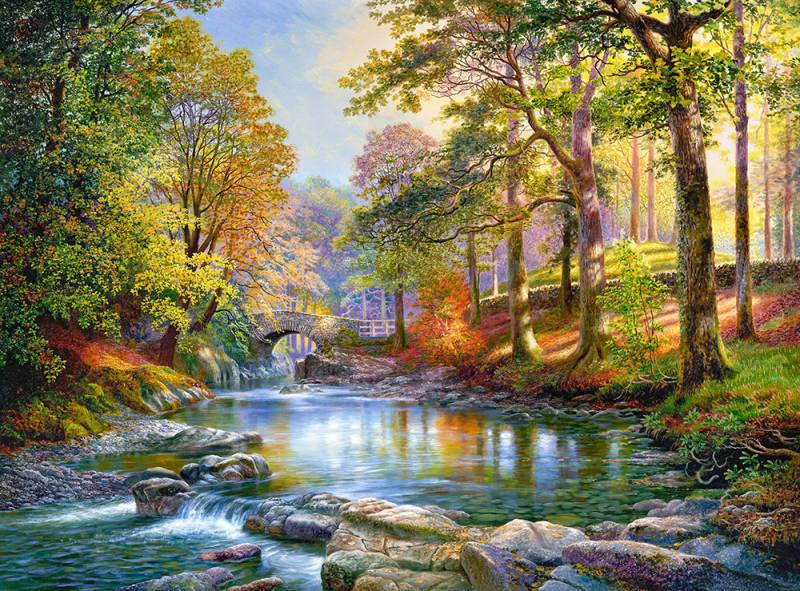 Castorland Entlang des Flusses 3000 Teile Puzzle Castorland-300532 von Castorland