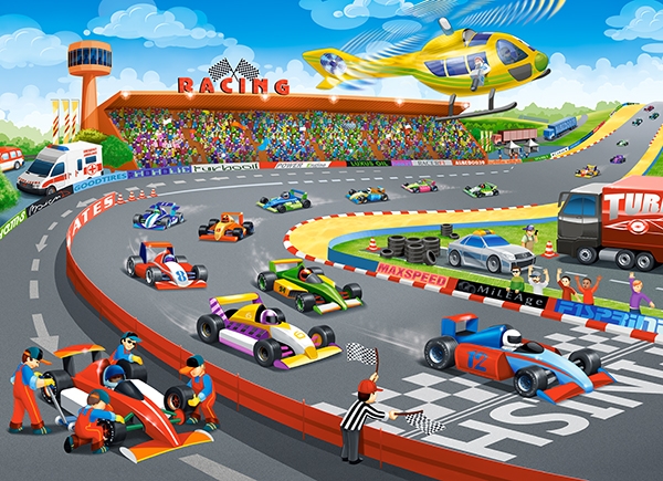 Castorland Formula Racing 100 Teile Puzzle Castorland-111046 Castorland Formula Racing 100 Teile Puzzle Castorland-111046 von Castorland