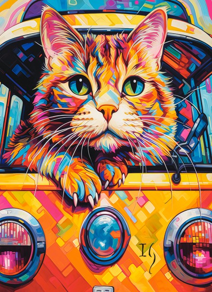 Castorland Katze im Bus 100 Teile Puzzle Castorland-111275 Castorland Katze im Bus 100 Teile Puzzle Castorland-111275 von Castorland