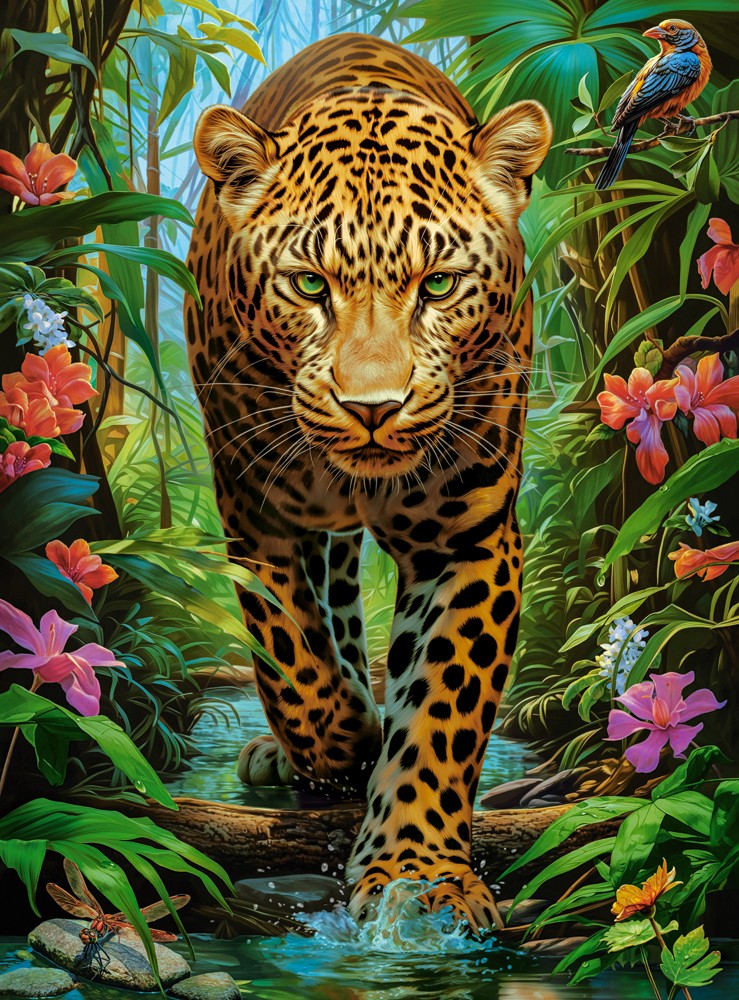 Castorland Leopard in der Wildnis 2000 Teile Puzzle Castorland-200955 von Castorland