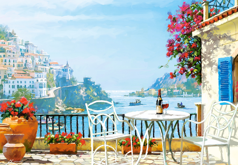 Castorland Mediterraner Wein für zwei 1000 Teile Puzzle Castorland-105007 Castorland Mediterraner Wein für zwei 1000 Teile Puzzle Castorland-105007 von Castorland