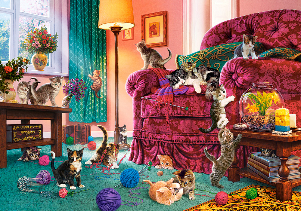 Castorland Ungezogene Kätzchen 500 Teile Puzzle Castorland-53254 Castorland Ungezogene Kätzchen 500 Teile Puzzle Castorland-53254 von Castorland