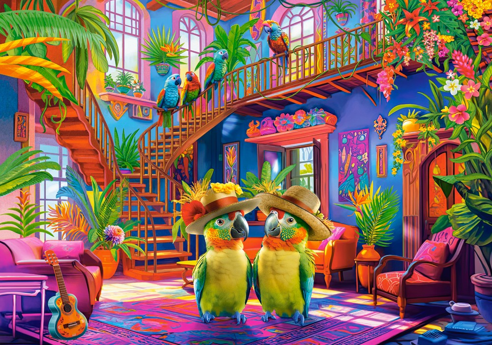 Castorland Papageien im Paradies 500 Teile Puzzle Castorland-53995 Castorland Papageien im Paradies 500 Teile Puzzle Castorland-53995 von Castorland