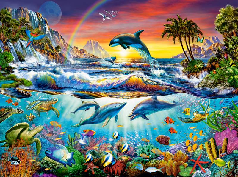 Castorland Paradiesische Bucht 3000 Teile Puzzle Castorland-300396 von Castorland