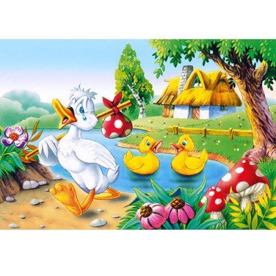 Castorland Puzzle 60 Teile - KINDERPUZZLE - DAS HÄSSLICHE ENTLEIN - ENTCHEN/MÄRCHEN von Castorland