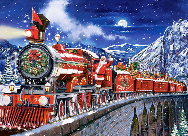 Castorland Santas Coming to Town 200 Teile Puzzle Castorland-222254 von Castorland