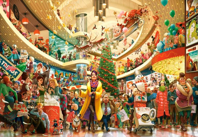 Castorland Art Collection - Shopping-Rummel 1500 Teile Puzzle Castorland-152179 von Castorland