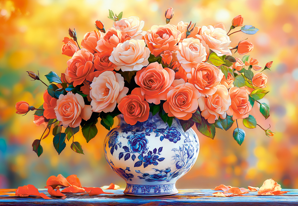 Castorland Sommerrosen 1500 Teile Puzzle Castorland-152315 von Castorland