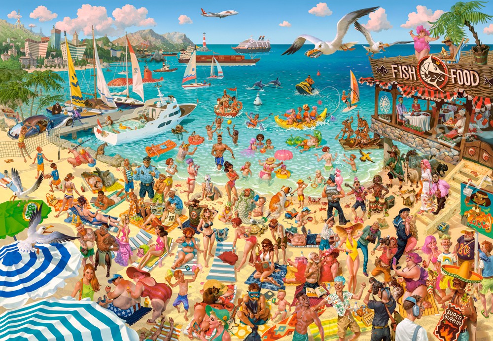 Castorland Art Collection - Spaß am Meer 1000 Teile Puzzle Castorland-105151 Castorland Art Collection - Spaß am Meer 1000 Teile Puzzle Castorland-105151 von Castorland