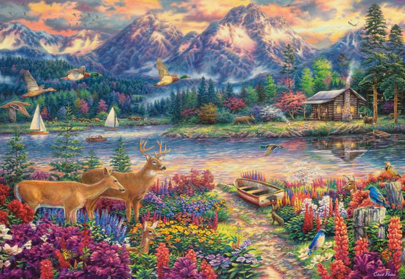 Castorland Spring Mountain Majesty 1500 Teile Puzzle Castorland-152131 von Castorland