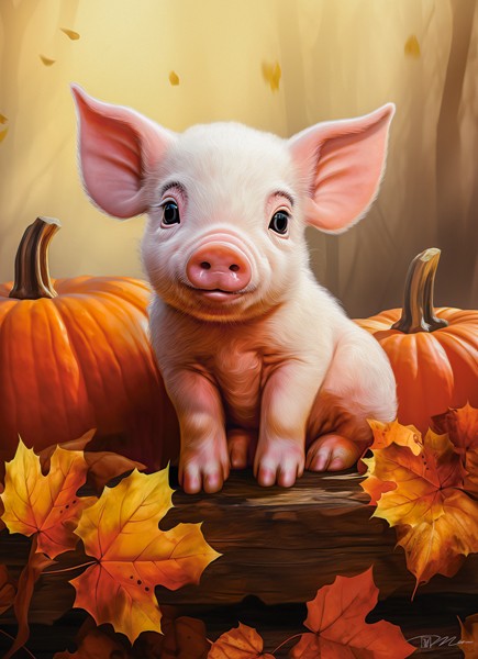Castorland Süßes Schweinchen im Herbst 300 Teile Puzzle Castorland-030569 Castorland Süßes Schweinchen im Herbst 300 Teile Puzzle Castorland-030569 von Castorland