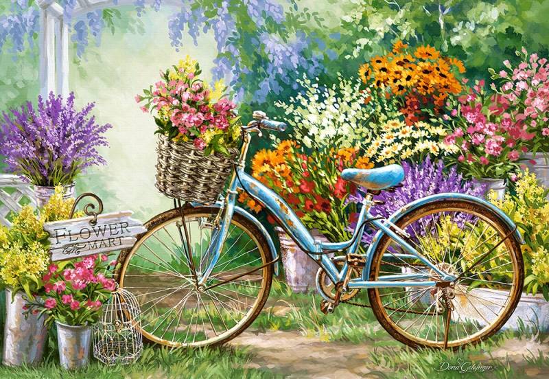Castorland Der Blumenmarkt 1000 Teile Puzzle Castorland-103898 von Castorland