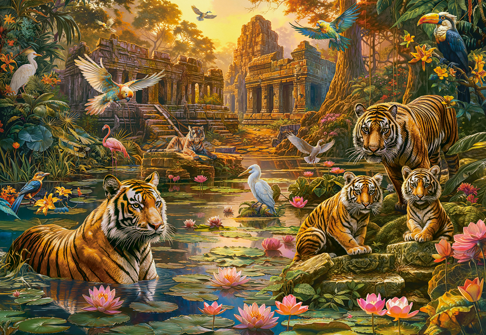 Castorland Tiger-Paradies 1000 Teile Puzzle Castorland-105199 Castorland Tiger-Paradies 1000 Teile Puzzle Castorland-105199 von Castorland