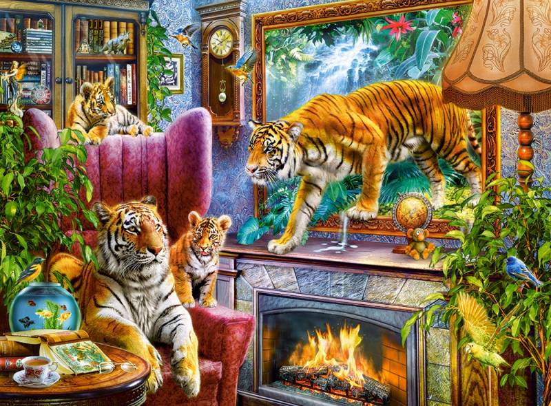 Castorland Tiger Erwachen zum Leben 3000 Teile Puzzle Castorland-300556 von Castorland