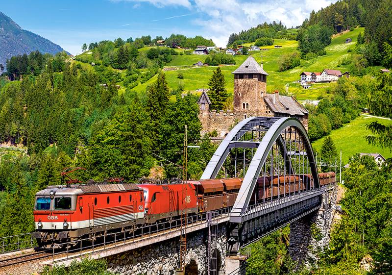 Castorland Zug auf der Brücke 500 Teile Puzzle Castorland-52462 von Castorland