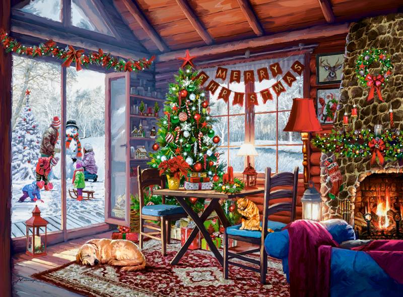 Castorland Weihnachtshäuschen 2000 Teile Puzzle Castorland-200962 von Castorland