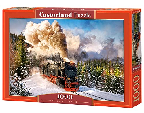 Castorland C-103409-2 C-103409-2-Steam Train, Puzzle 1000 teilig, bunt von Castorland