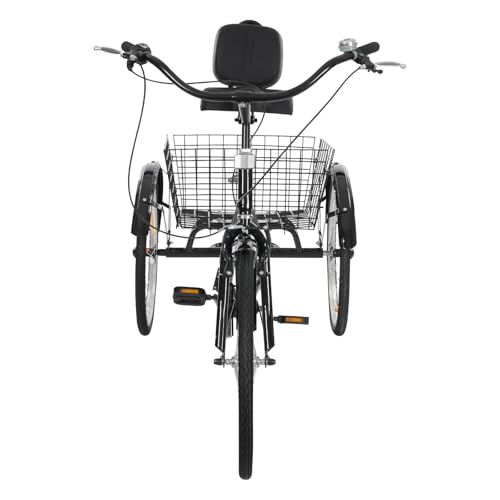 Casyi 7-Gang-Dreirad für Erwachsene Langlebiger Adult Mountain Wheeler mit verstellbarem Sitz und Lenker höhen, 7-Gang-Controller, starker Lade kapazität und großem Korb Casyi 7-Gang-Dreirad für Erwachsene Langlebiger Adult Mountain Wheeler mit verstellbarem Sitz und Lenker höhen, 7-Gang-Controller, starker Lade kapazität und großem Korb von Casyi