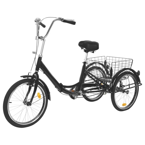 Casyi Dreirad Fahrrad Adult Mountain Dreirad mit Heckkorb, verstellbarem Lenker und Anti-Rutsch-Reifen, ideal für Freizeit fahrten und Transport Casyi Dreirad Fahrrad Adult Mountain Dreirad mit Heckkorb, verstellbarem Lenker und Anti-Rutsch-Reifen, ideal für Freizeit fahrten und Transport von Casyi