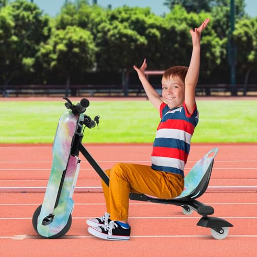 Casyi elektrischer 3-Rad-Drift-Roller für Kinder mit Einstellbarer Geschwindigkeit, LED-Leuchten und komfortablem ergonomischem Sitz, Max Load 220,46 lbs Casyi elektrischer 3-Rad-Drift-Roller für Kinder mit Einstellbarer Geschwindigkeit, LED-Leuchten und komfortablem ergonomischem Sitz, Max Load 220,46 lbs von Casyi