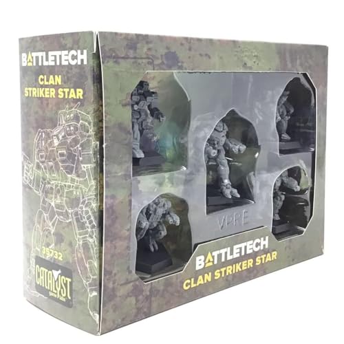Catalyst Game Labs - BattleTech Clan Striker Star - Miniature Game -English Version, Grau von Catalyst Game Labs