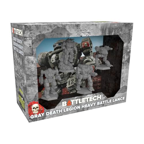 Catalyst Game Labs BattleTech | Miniatures | Gray Death Legion Heavy Battle Lance | Expansion | Miniature Game Ages 14+ | Spiel auf Englisch von Catalyst Game Labs