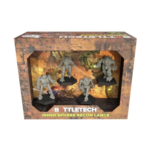 Catalyst Game Labs BattleTech | Miniatures | Inner Sphere Recon Lance | Expansion | Miniature Game Ages 14+ | Spiel auf Englisch von Catalyst Game Labs