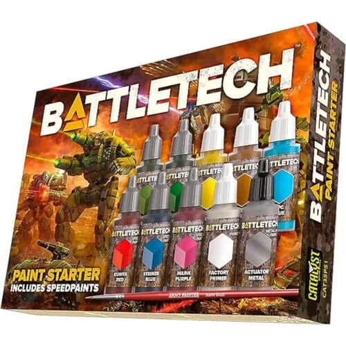 Catalyst Game Labs BattleTech | Paint Starter Set | Accessory Ages 14+ | Spiel auf Englisch von Catalyst Game Labs