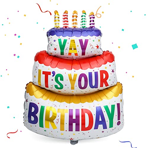 Catelves Happy Birthday Ballon, Folienballon Geburtstag Großer, Folienballon Happy Birthday, Helium Ballons Geburtstag, mit Helium Oder Luft Befüllbar, Geburtstagsfeier Dekoration Geschenk (102×62cm) Catelves Happy Birthday Ballon, Folienballon Geburtstag Großer, Folienballon Happy Birthday, Helium Ballons Geburtstag, mit Helium Oder Luft Befüllbar, Geburtstagsfeier Dekoration Geschenk (102×62cm) von Catelves