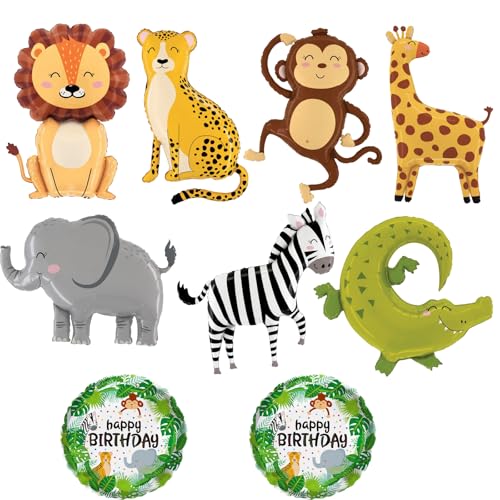 Catelves 9 Stück Folienballon Dschungel Deko Geburtstag,Luftballons Tiere,Safari Balloons Waldtiere Kinderluftballons,Happy Birthday Luftballons Löwe Affe Helium Ballons Junge Mädchen Geburtstagsdeko Catelves 9 Stück Folienballon Dschungel Deko Geburtstag,Luftballons Tiere,Safari Balloons Waldtiere Kinderluftballons,Happy Birthday Luftballons Löwe Affe Helium Ballons Junge Mädchen Geburtstagsdeko von Catelves