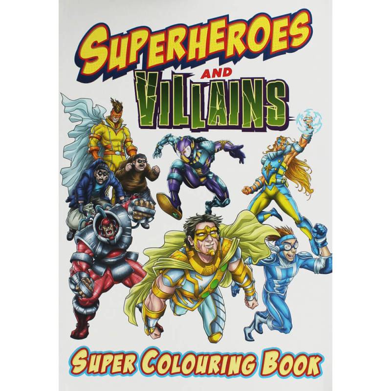 Superhelden Stoßstangen-Malbuch von Caterpillar Books