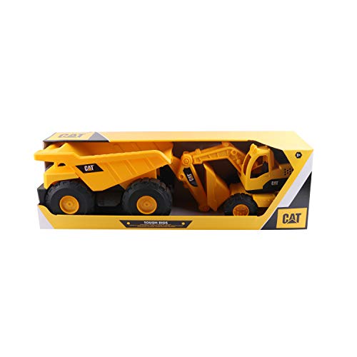 CATERPILLAR 82053 – Cat Tough Rigs – Set LKW und Bagger, 38 cm CATERPILLAR 82053 – Cat Tough Rigs – Set LKW und Bagger, 38 cm von CAT
