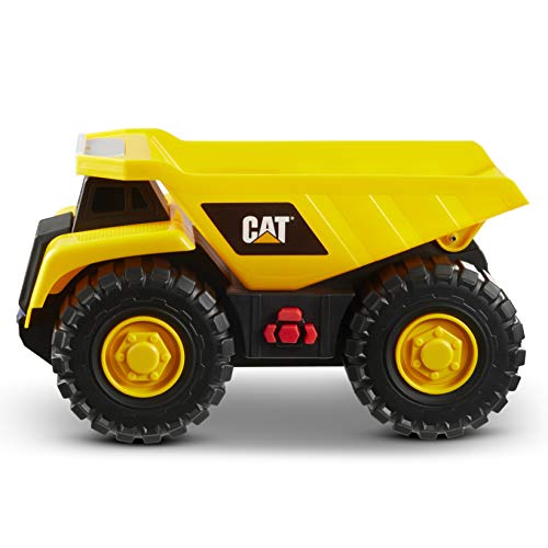 Caterpillar by Funrise 82285 Caterpillar, CAT Tough Machines Kipper Baufahrzeug, Gelb Schwarz von CatToysOfficial