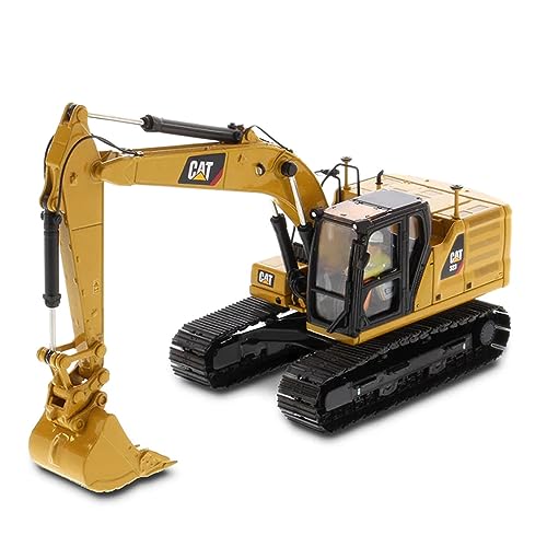 Diecast Masters 85657 - Caterpillar Bagger mit 4 Werkzeugen 323 HEX, Maßstab 1:50, ca. 9,5 x 3,4 x 4,6 cm, ab 14 Jahren von Caterpillar