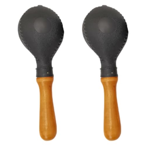 2 Holz Maracas Sandhammer Hand Percussion Instrumente für Partys Konzerte von Catgol