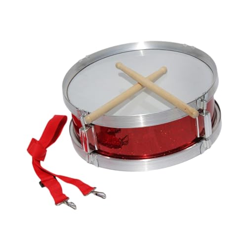 27,9 cm Snaredrum für Kinder, tragbar, leicht, mit Schultergurt und Drumsticks, Anfänger-Musikspielzeug von Catgol
