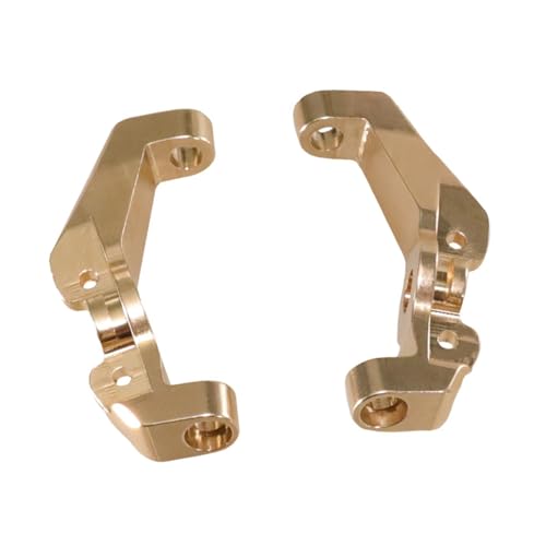 2X Messing Vorderachse C Nabe für 1/12 H12Y H12Y+ RC Auto, Hochleistungs-Lenkantriebsgehäuse von Catgol