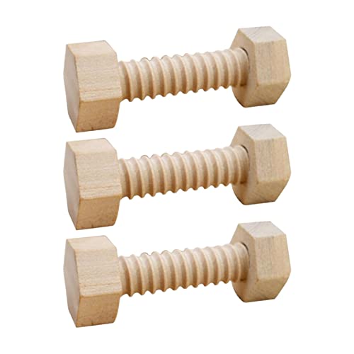 Catgol Kinderlernset mit Muttern und Schrauben, Montessori Spielzeug zur Formerkennung und Feinmotorik von Catgol