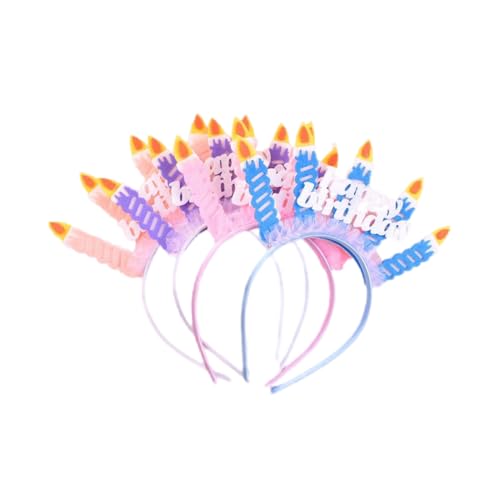 Catrhood Pack of 4 Träumerei Geburtstagskrone Mädchen Hair Accessories,Princess Crown Birthday Headband with Candles,Exquisite Mode Fairy Haarbänder,Party Focus,Foto-Essentials Catrhood Pack of 4 Träumerei Geburtstagskrone Mädchen Hair Accessories,Princess Crown Birthday Headband with Candles,Exquisite Mode Fairy Haarbänder,Party Focus,Foto-Essentials von Catrhood