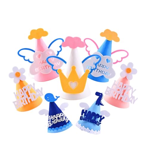 Exquisite Geburtstagskrone Deko,Party Hüte für Kindergeburtstag Party,7 Pieces Partyhuts Party Set,7 Felt Hats Birthday Mehrere Farbkombinationen für Mädchen&Junge,Geeignet für Geburtstag Party Exquisite Geburtstagskrone Deko,Party Hüte für Kindergeburtstag Party,7 Pieces Partyhuts Party Set,7 Felt Hats Birthday Mehrere Farbkombinationen für Mädchen&Junge,Geeignet für Geburtstag Party von Catrhood
