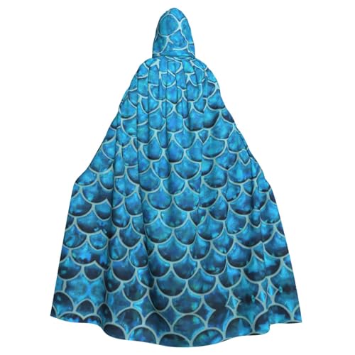 Blauer Fischschuppen-Umhang mit Kapuze, Halloween-Kapuzenumhang, Halloween, Weihnachten, Cosplay-Kostüm Blauer Fischschuppen-Umhang mit Kapuze, Halloween-Kapuzenumhang, Halloween, Weihnachten, Cosplay-Kostüm von Cattpa
