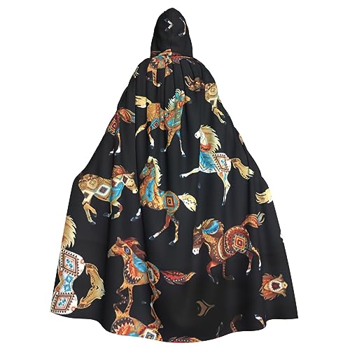 Brauner Kapuzenumhang mit Pferdeaufdruck, Halloween-Kapuzenumhang, Halloween, Weihnachten, Cosplay-Kostüm Brauner Kapuzenumhang mit Pferdeaufdruck, Halloween-Kapuzenumhang, Halloween, Weihnachten, Cosplay-Kostüm von Cattpa