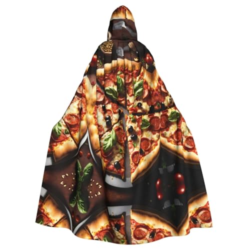 Kapuzenumhang mit 3D-Pepperoni-Druck, Halloween-Kapuzenumhang, Halloween, Weihnachten, Cosplay-Kostüm Kapuzenumhang mit 3D-Pepperoni-Druck, Halloween-Kapuzenumhang, Halloween, Weihnachten, Cosplay-Kostüm von Cattpa
