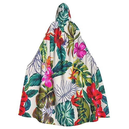Kapuzenumhang mit Blumen- und Blätteraufdruck, Halloween-Kapuzenumhang, Halloween, Weihnachten, Cosplay-Kostüm Kapuzenumhang mit Blumen- und Blätteraufdruck, Halloween-Kapuzenumhang, Halloween, Weihnachten, Cosplay-Kostüm von Cattpa