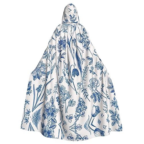 Kapuzenumhang mit Blumen- und Blätteraufdruck, Halloween-Kapuzenumhang, Halloween, Weihnachten, Cosplay-Kostüm Kapuzenumhang mit Blumen- und Blätteraufdruck, Halloween-Kapuzenumhang, Halloween, Weihnachten, Cosplay-Kostüm von Cattpa