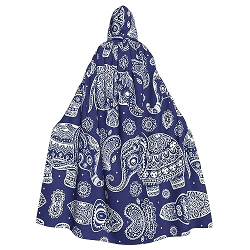 Kapuzenumhang mit Boho-Elefanten-Druck, Halloween-Kapuzenumhang, Halloween, Weihnachten, Cosplay-Kostüm Kapuzenumhang mit Boho-Elefanten-Druck, Halloween-Kapuzenumhang, Halloween, Weihnachten, Cosplay-Kostüm von Cattpa